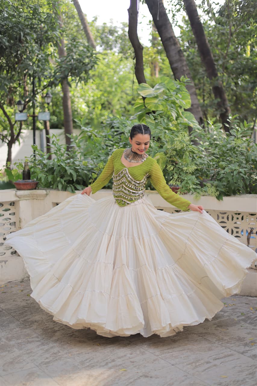 Lekha KA 5048 Kora Cotton Navratri Collection