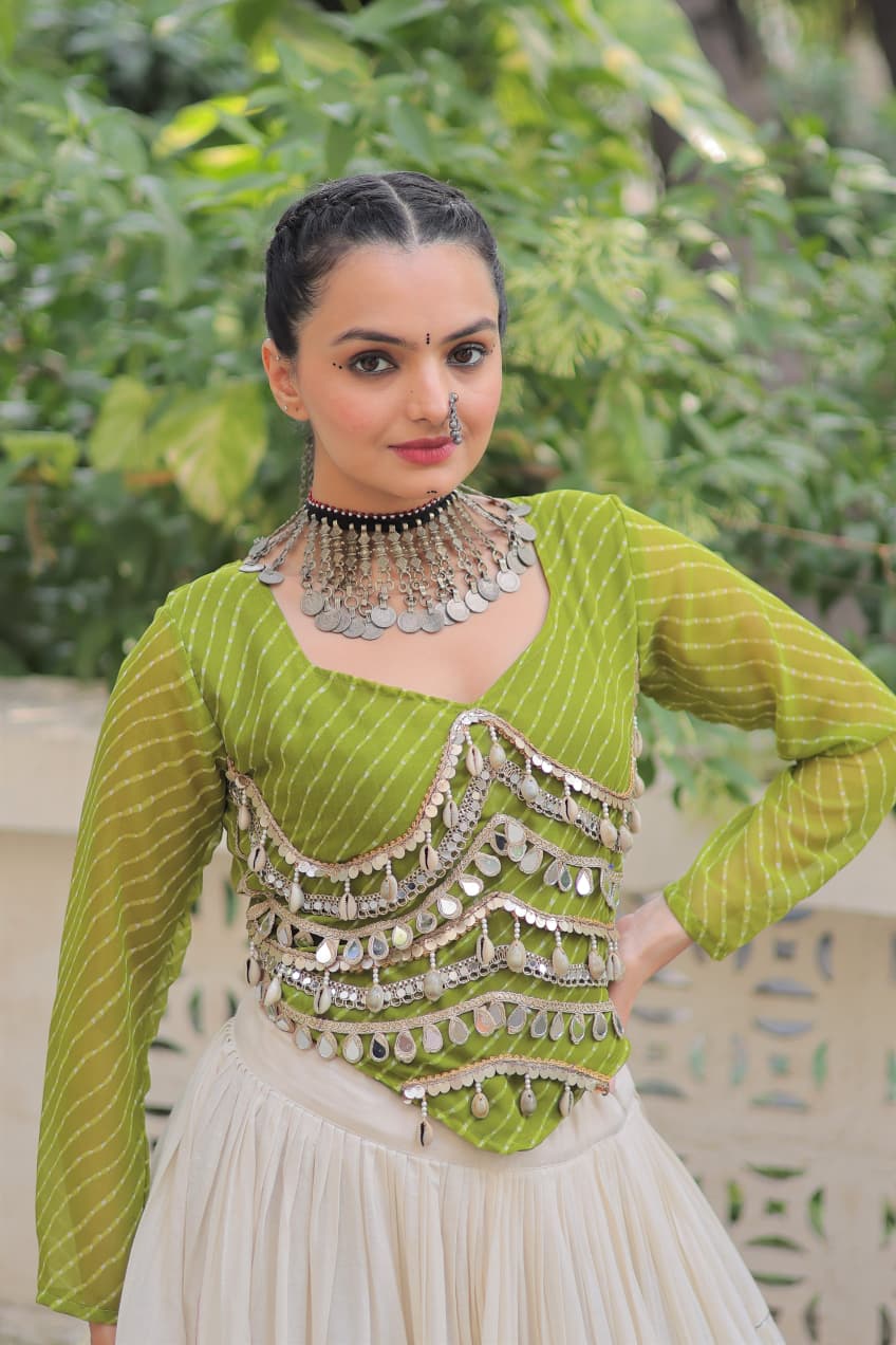 Lekha KA 5048 Kora Cotton Navratri Collection