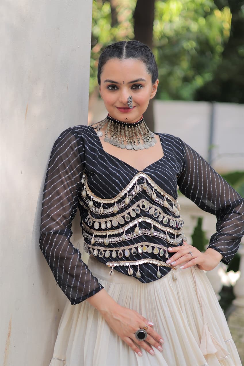 Lekha KA 5048 Kora Cotton Navratri Collection