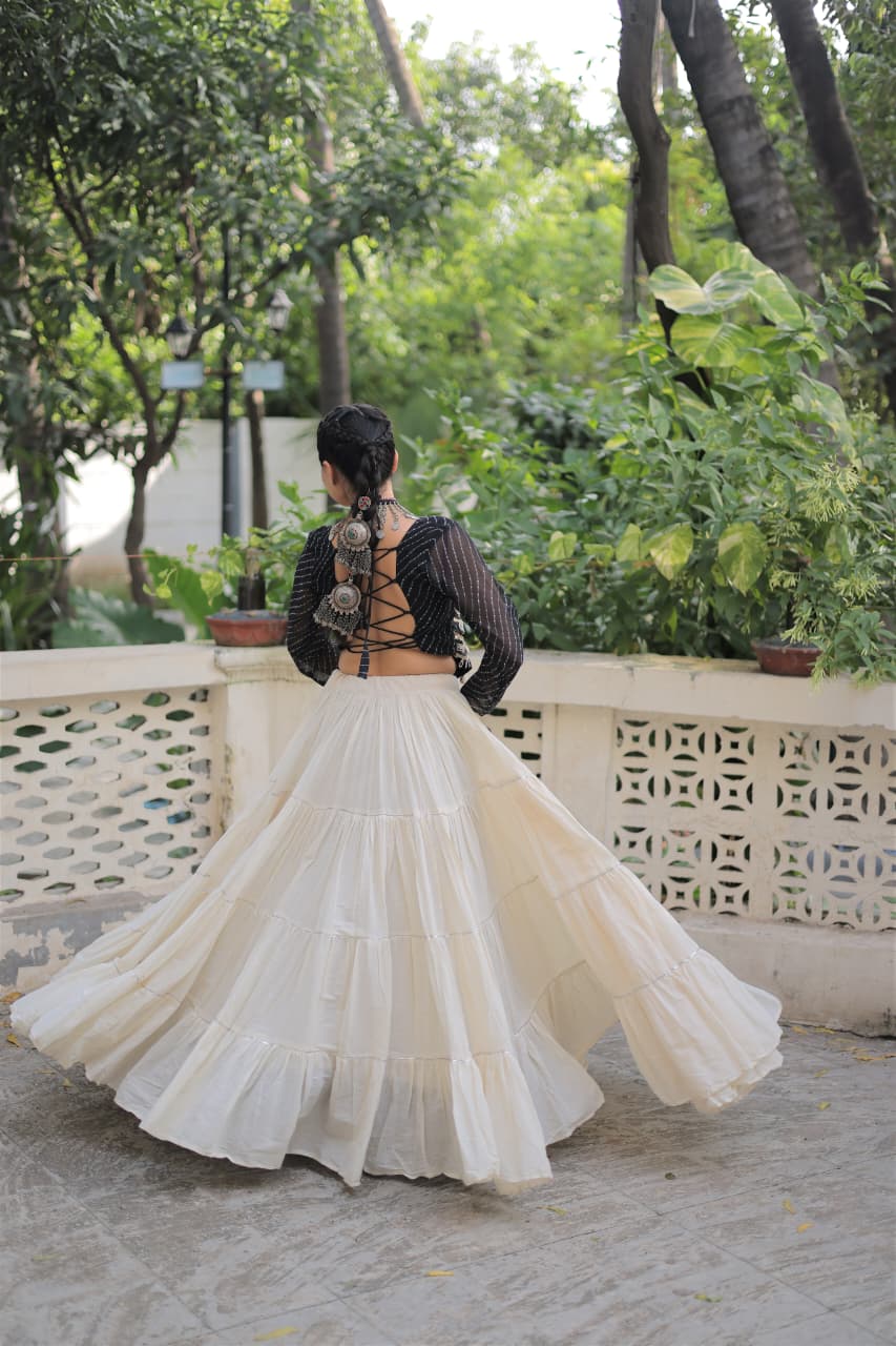 Lekha KA 5048 Kora Cotton Navratri Collection