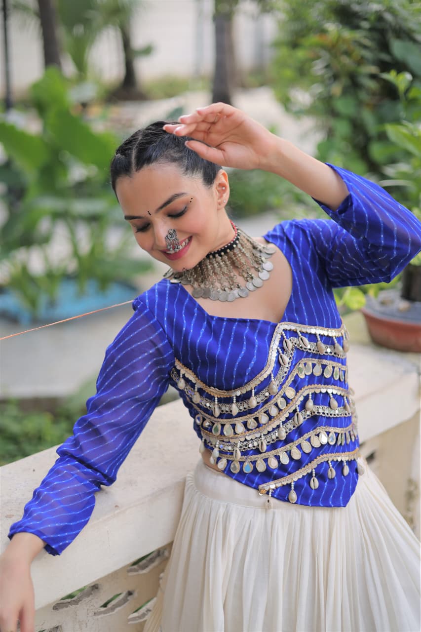 Lekha KA 5048 Kora Cotton Navratri Collection