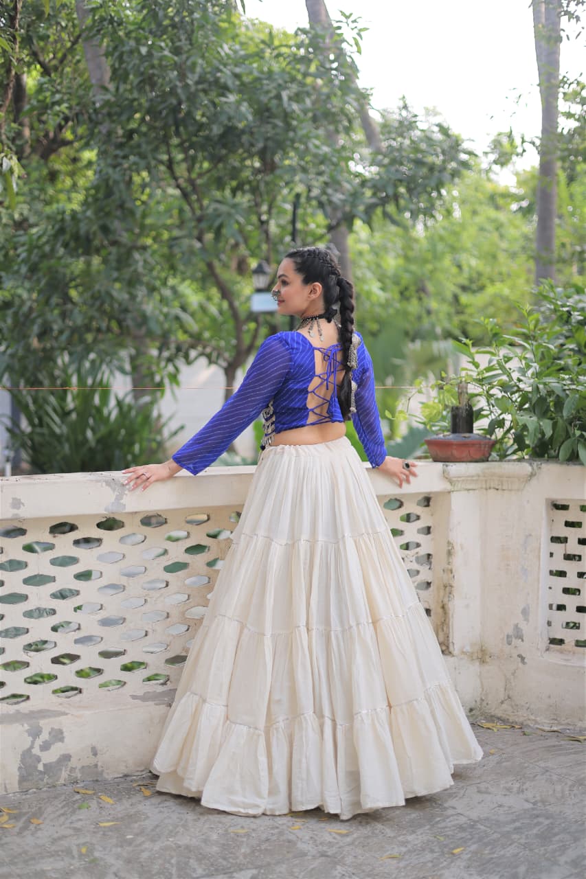 Lekha KA 5048 Kora Cotton Navratri Collection