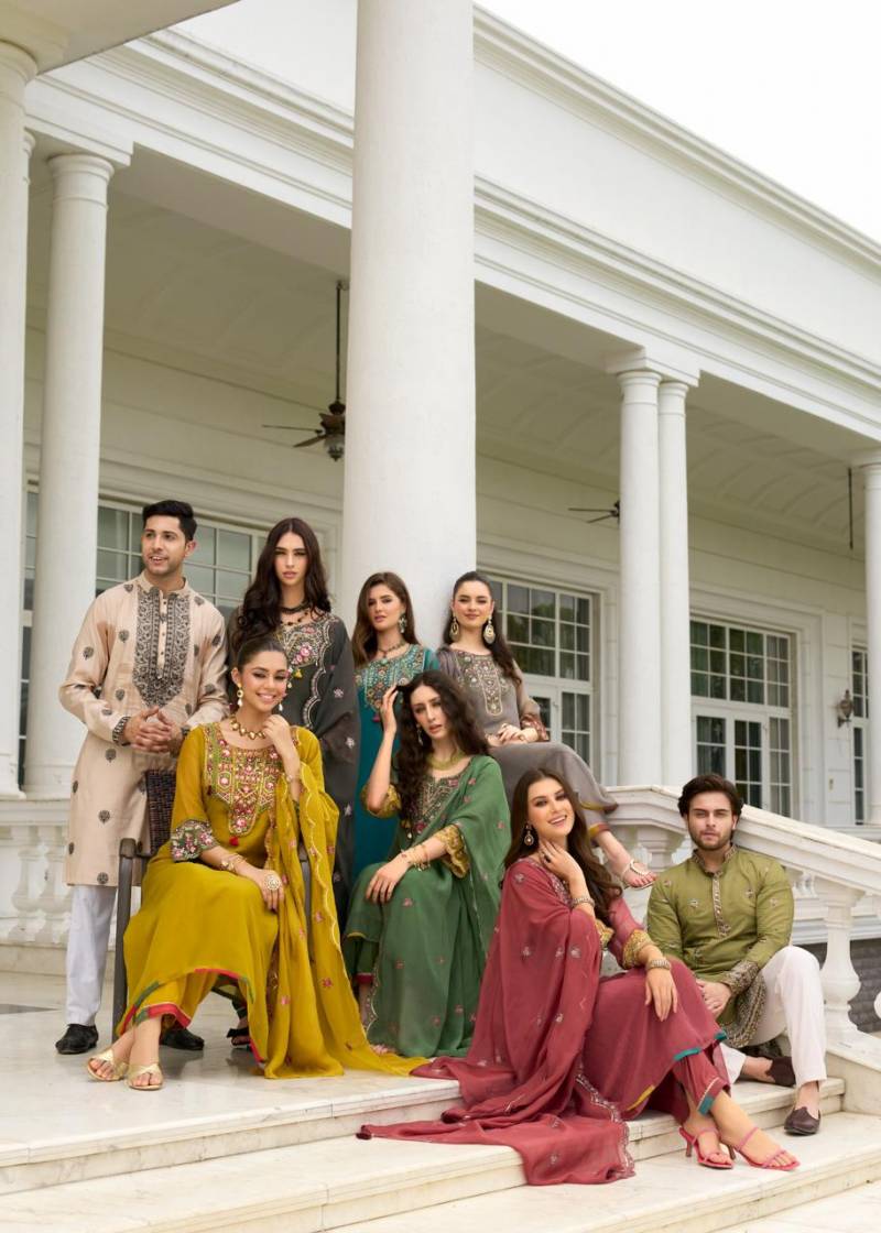 Prm Leana Organza Embroidered Party Wear Kurti Collection