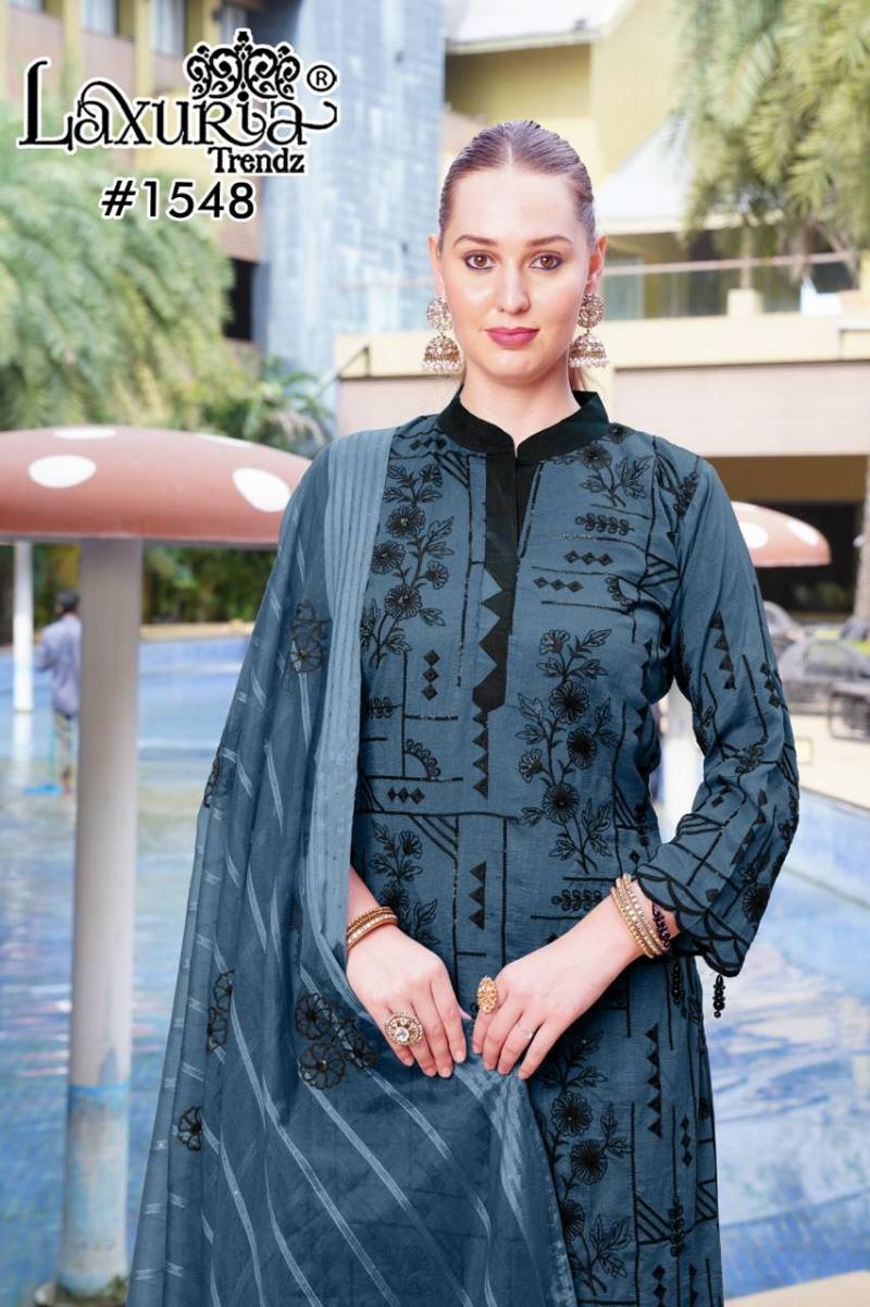 Laxuria Trendz 1548 Vichitra Designer Readymade Suit Collection
