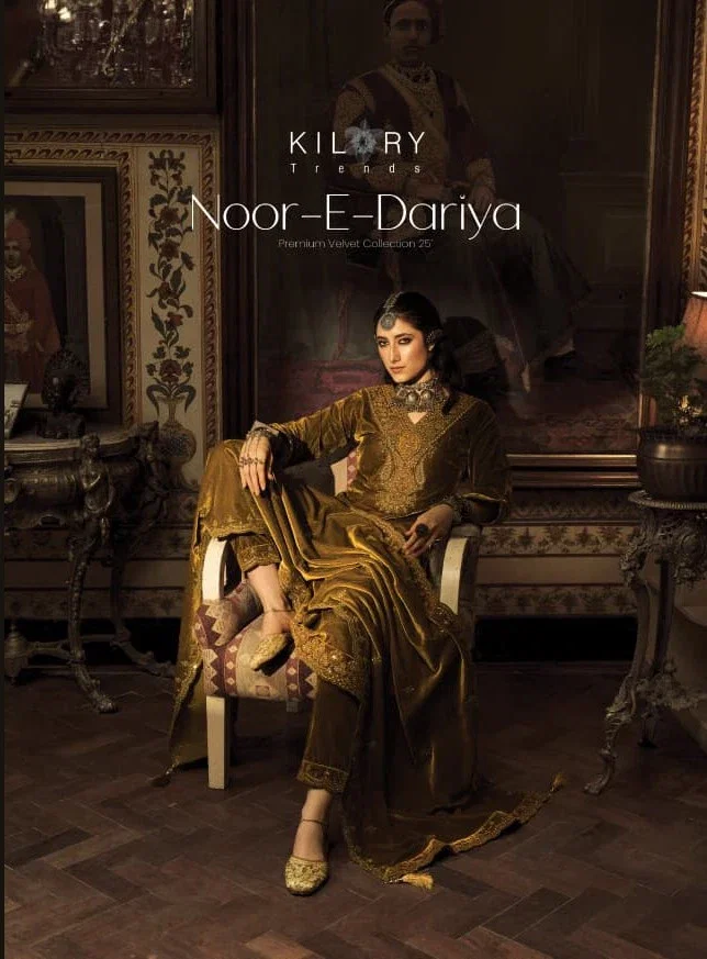 Kilory Noor E Dariya Velvet Embroidered Salwar Suit Collection