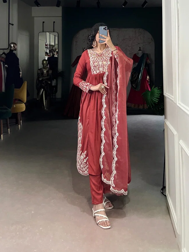 Lekha NK 3031 Designer Silk Readymade collection