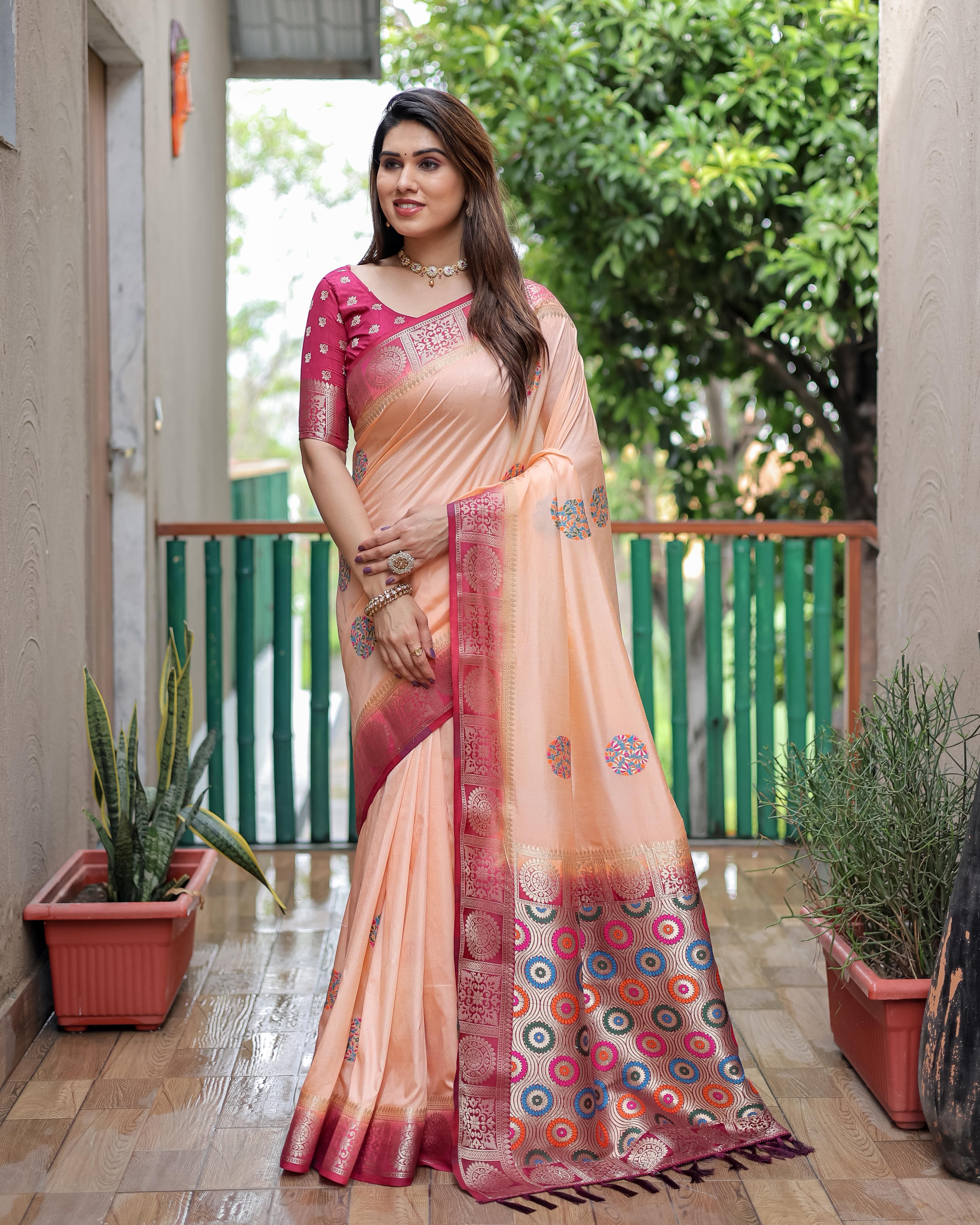 Lekha VC Kamalika Dola Silk All Over Butta Work Saree