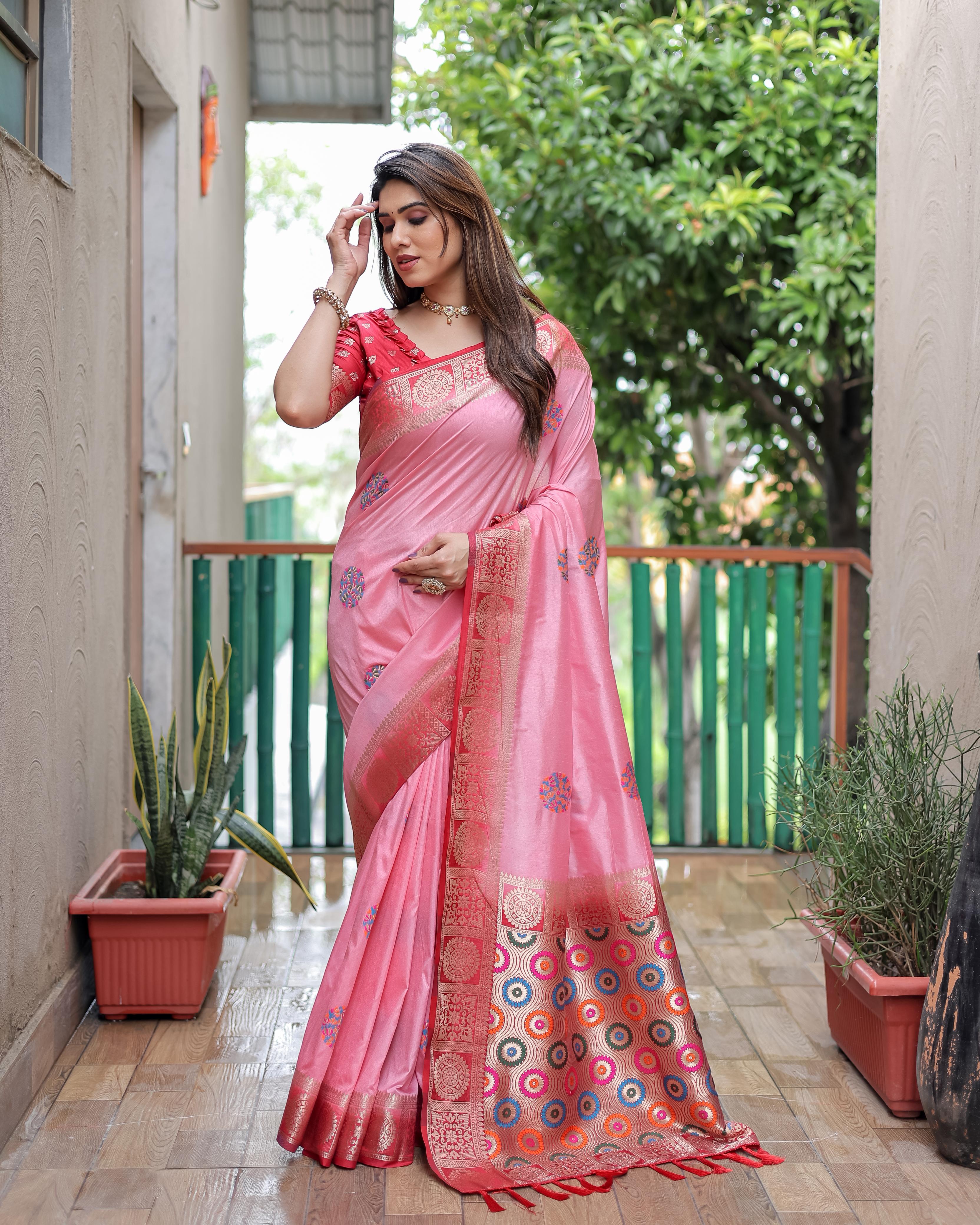Lekha VC Kamalika Dola Silk All Over Butta Work Saree