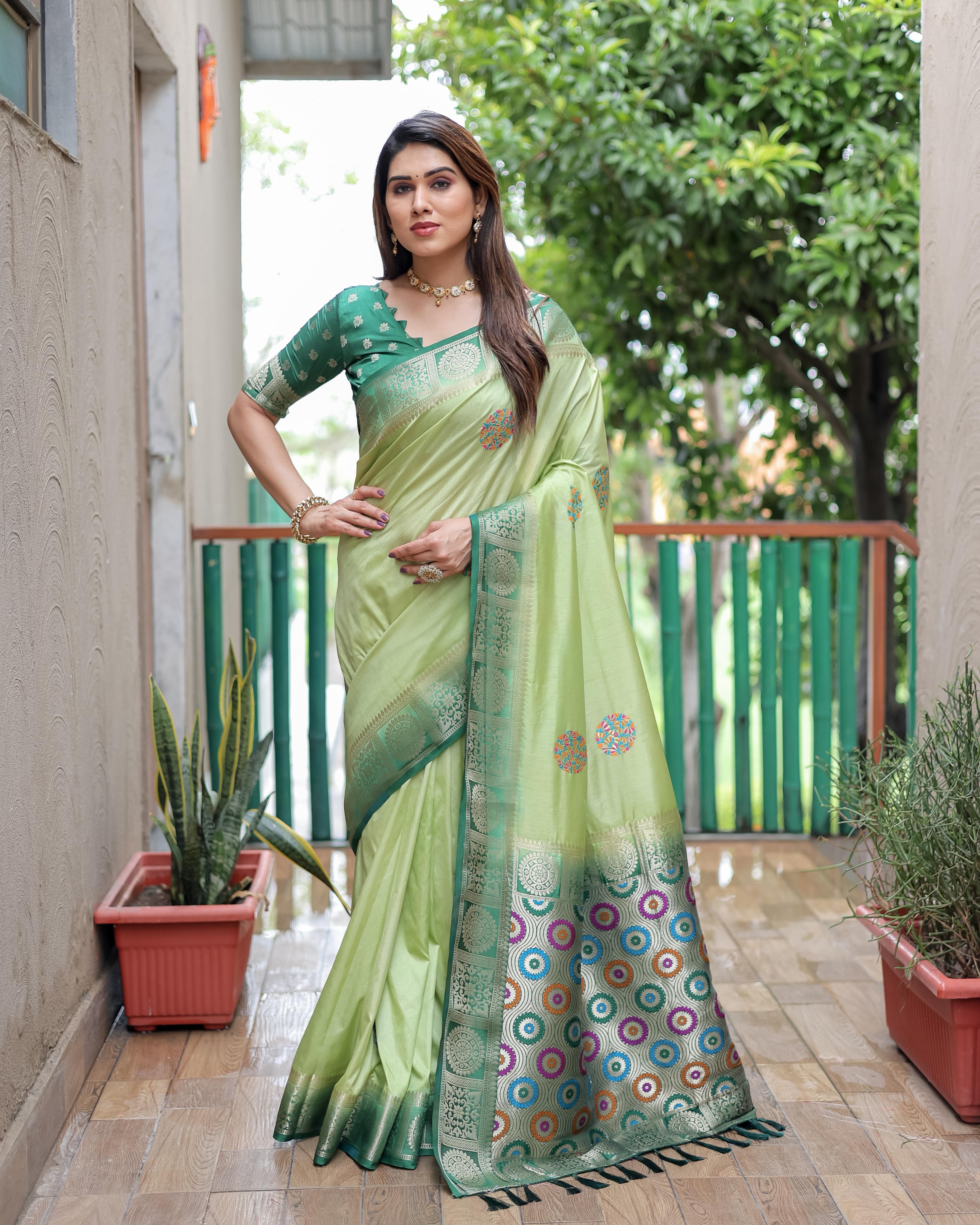 Lekha VC Kamalika Dola Silk All Over Butta Work Saree