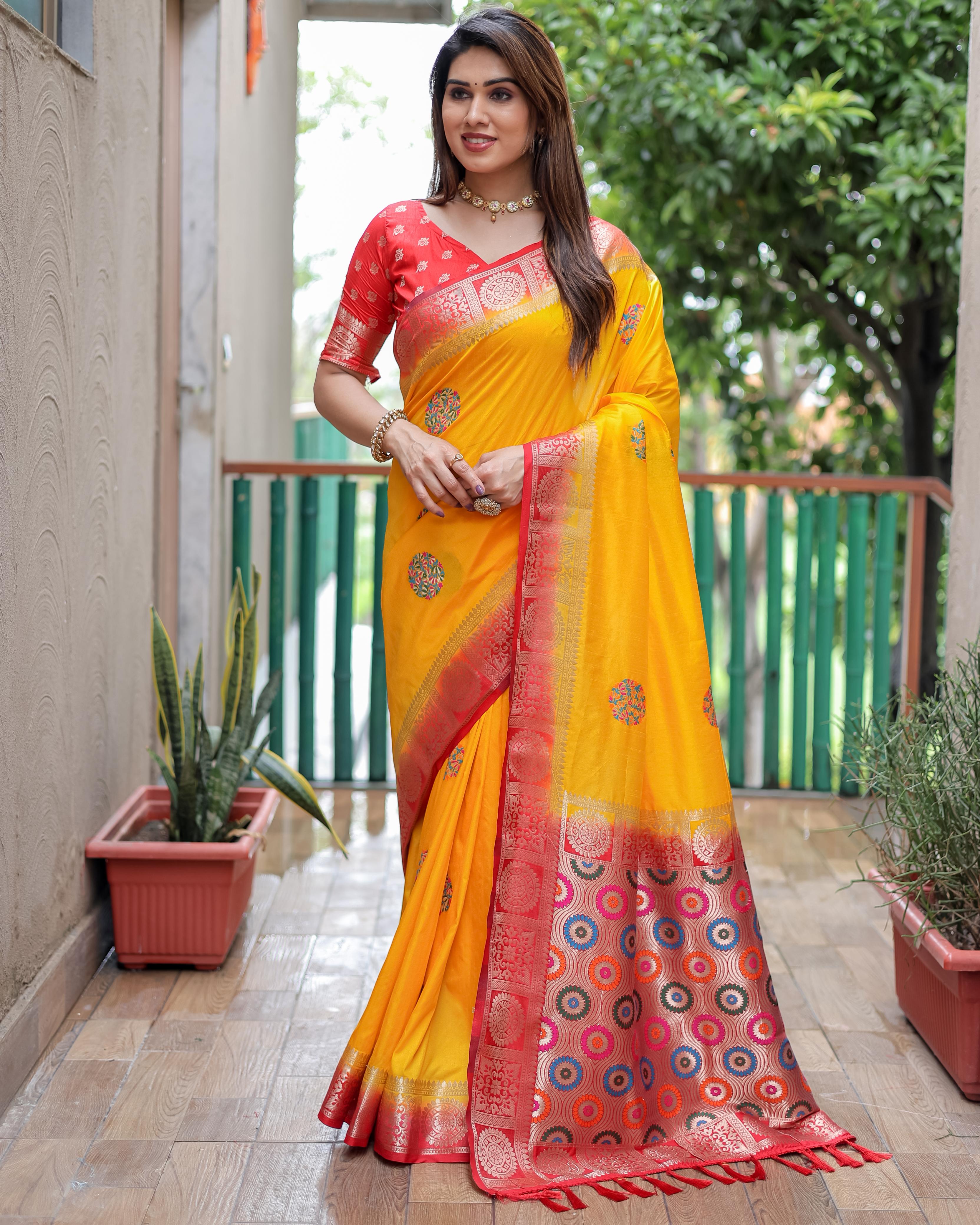 Lekha VC Kamalika Dola Silk All Over Butta Work Saree