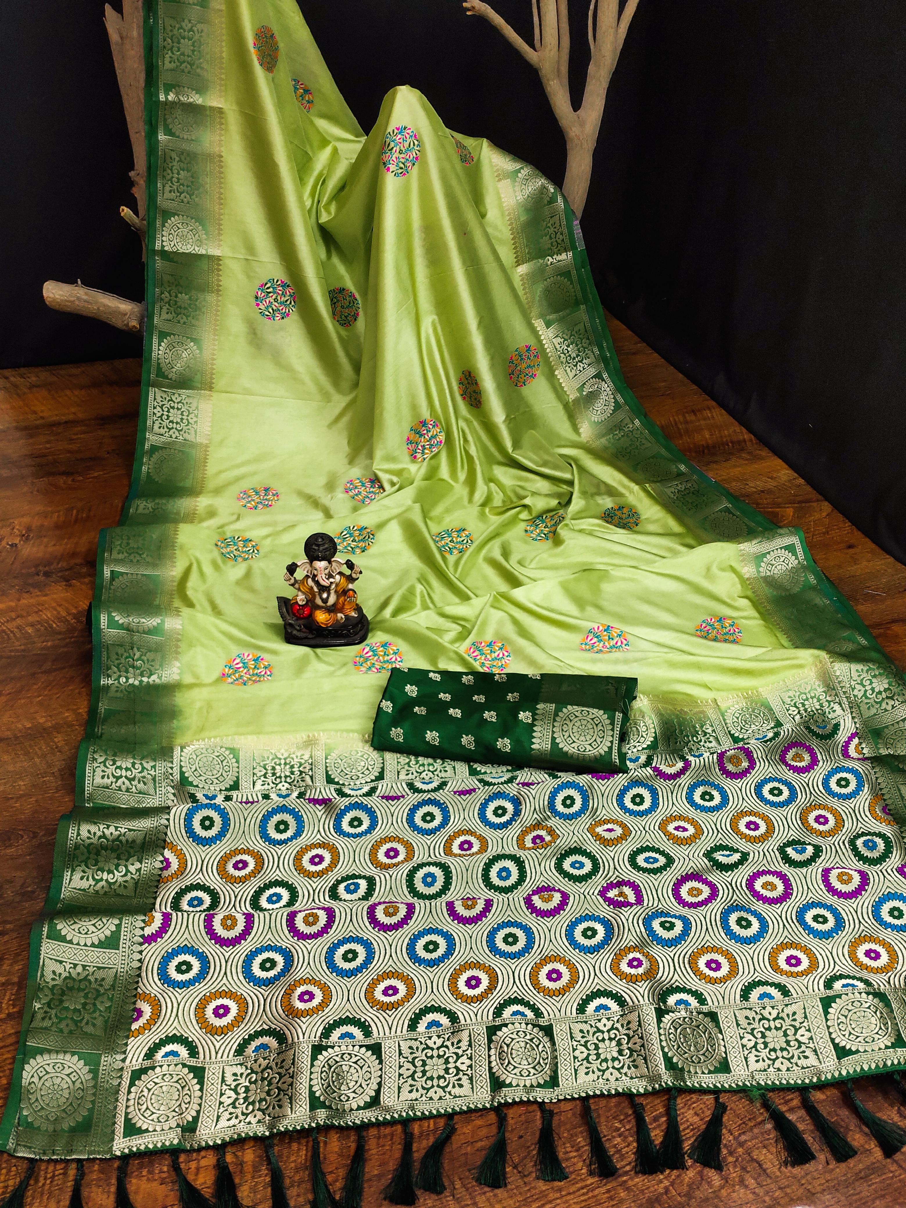 Lekha VC Kamalika Dola Silk All Over Butta Work Saree