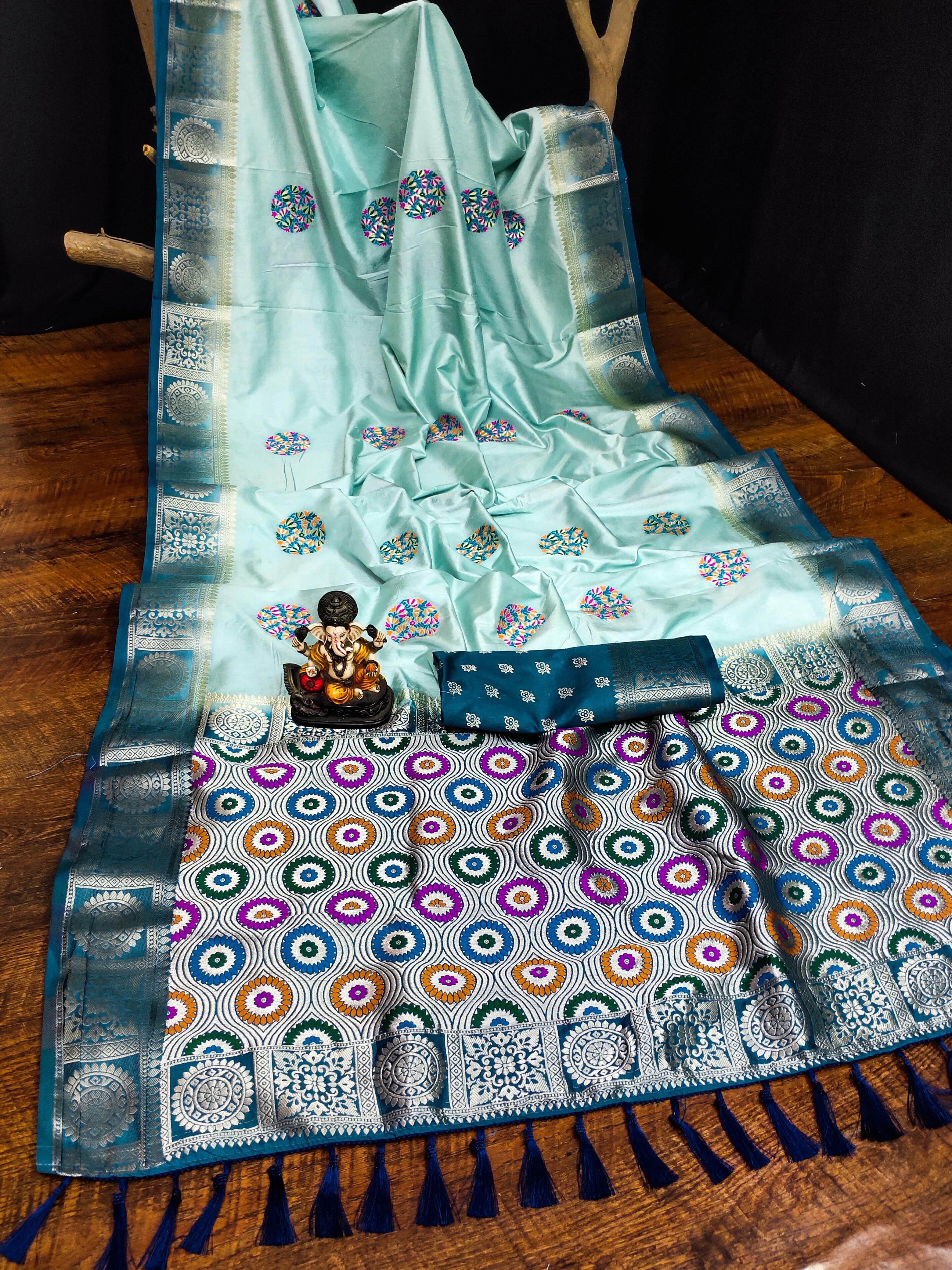 Lekha VC Kamalika Dola Silk All Over Butta Work Saree