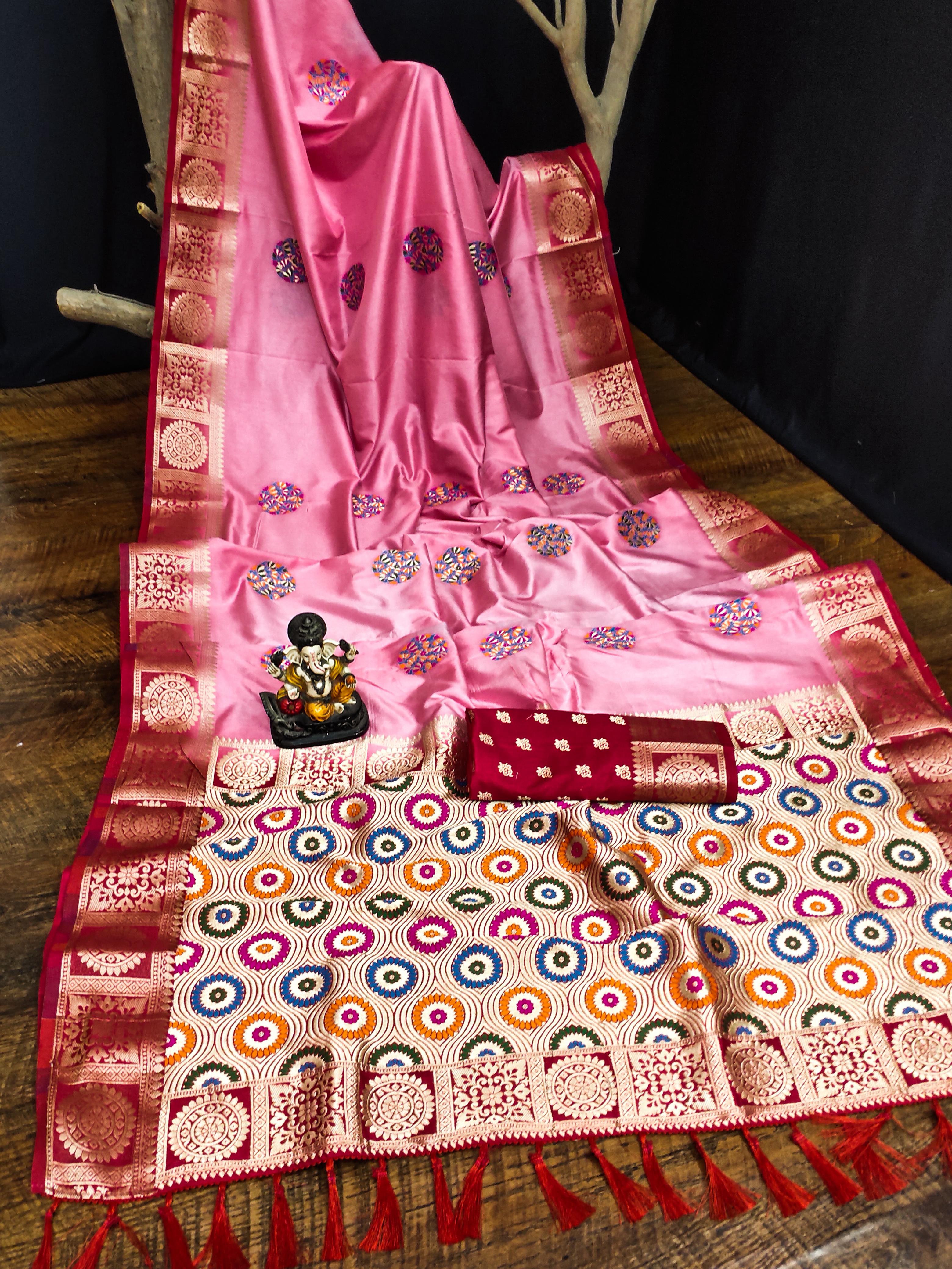 Lekha VC Kamalika Dola Silk All Over Butta Work Saree