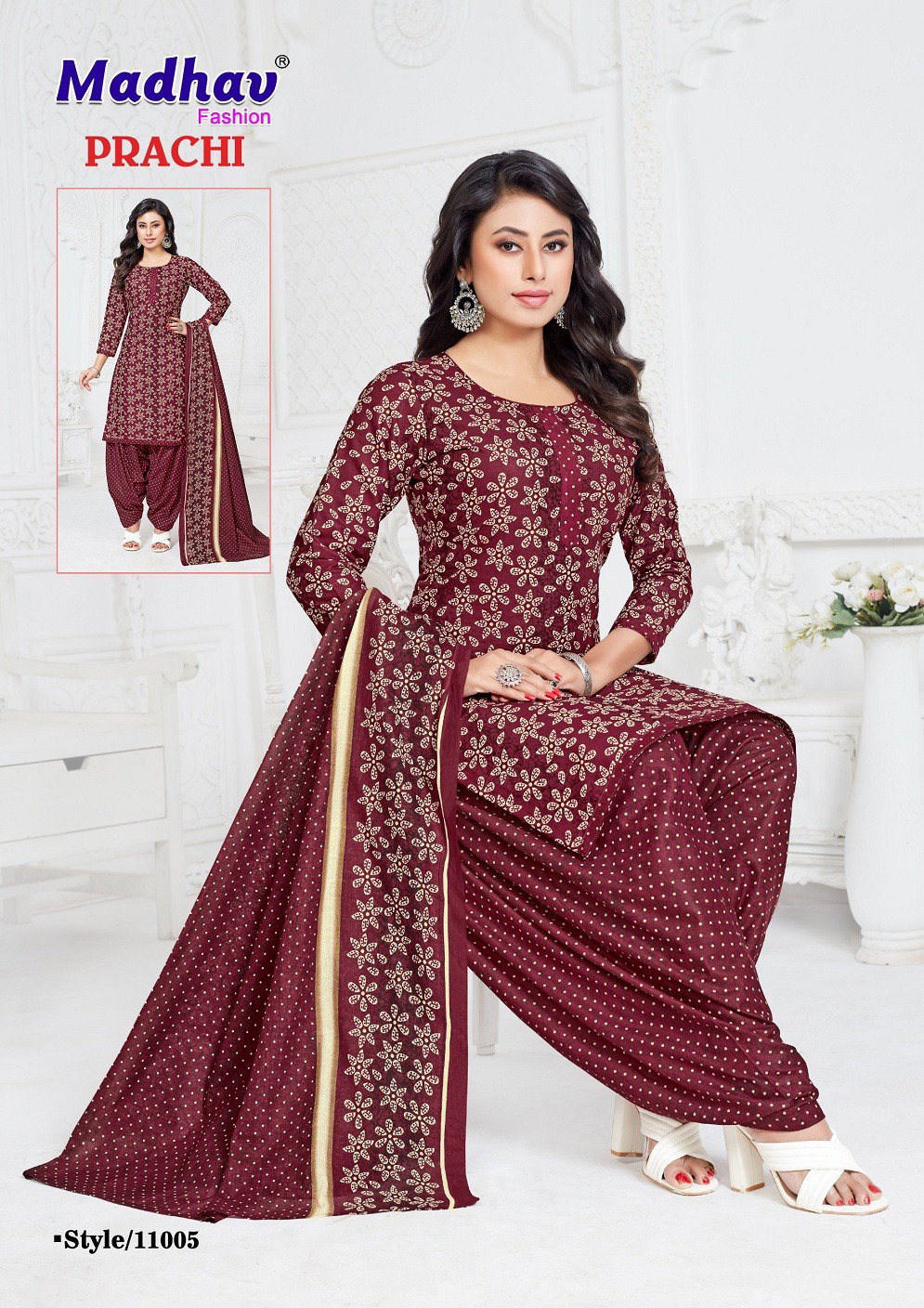 Madhav Prachi Vol 11 Readymade Cotton Dress Collection