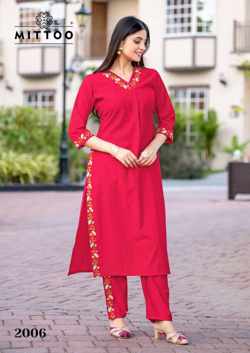 Mittoo Ansuya Gadhawal Stylish Kurti With Bottom Collection