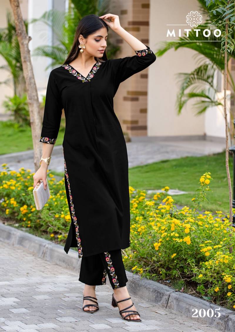Mittoo Ansuya Gadhawal Stylish Kurti With Bottom Collection