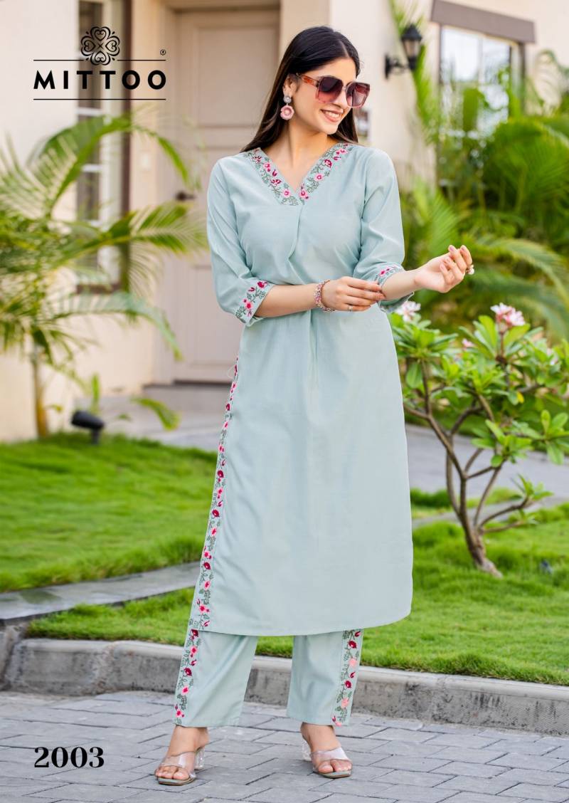 Mittoo Ansuya Gadhawal Stylish Kurti With Bottom Collection