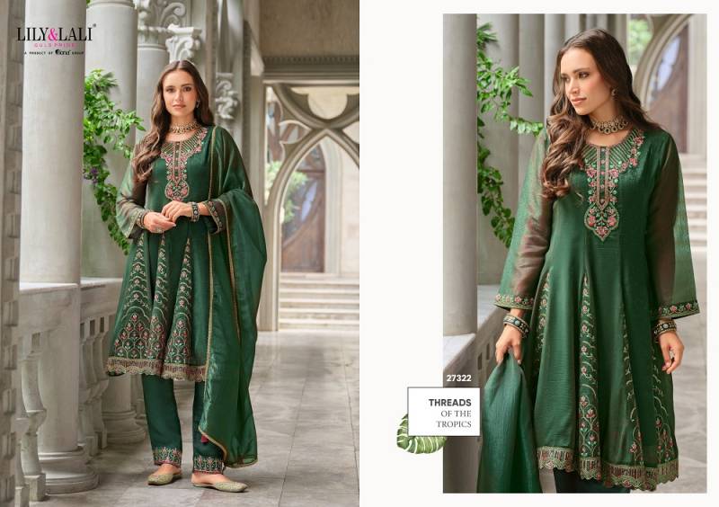 Lily And Lali Aasma Silk Embroidered Readymade Collection