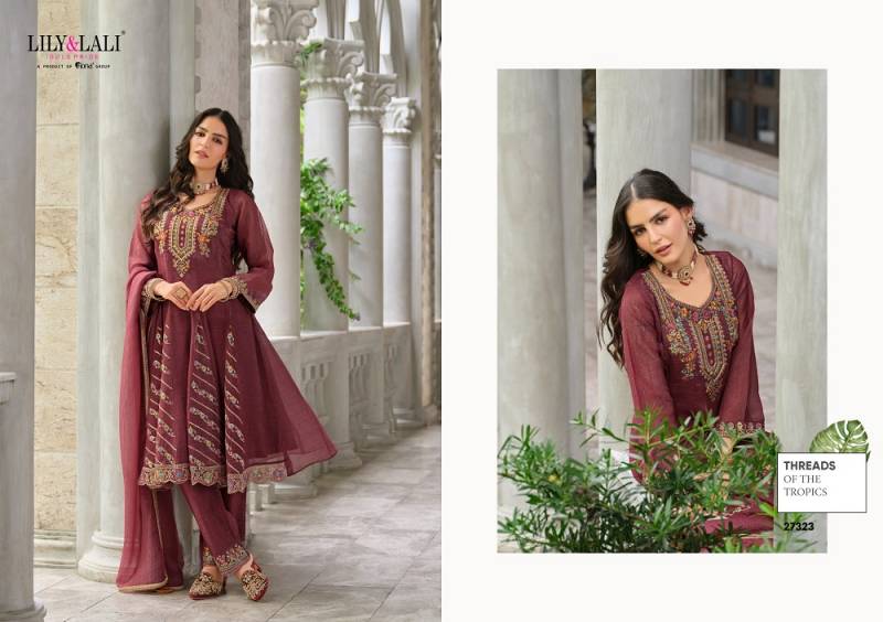 Lily And Lali Aasma Silk Embroidered Readymade Collection