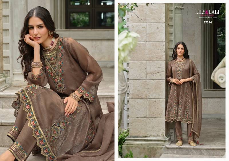 Lily And Lali Aasma Silk Embroidered Readymade Collection