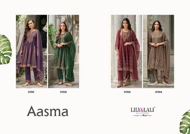 Lily And Lali Aasma Silk Embroidered Readymade Collection
