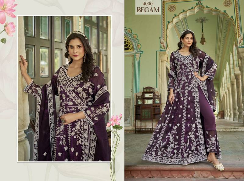 Senhora Begam Butterfly Net Work Fancy Indo Western Collection