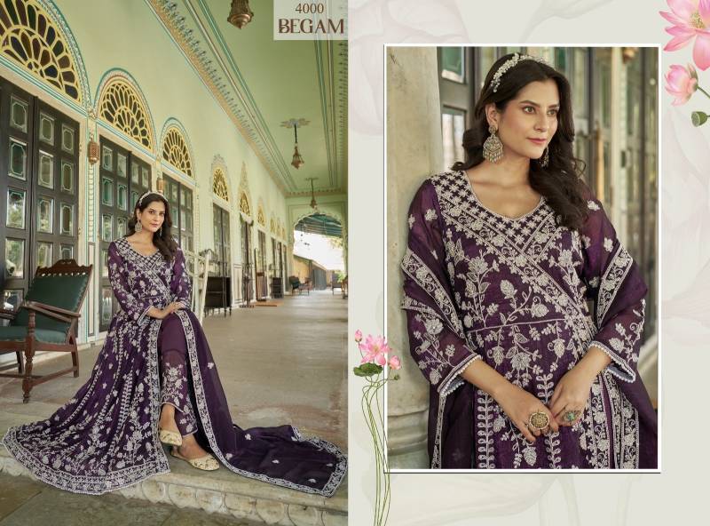 Senhora Begam Butterfly Net Work Fancy Indo Western Collection