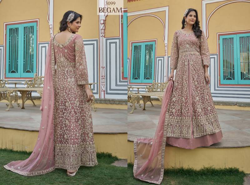 Senhora Begam Butterfly Net Work Fancy Indo Western Collection