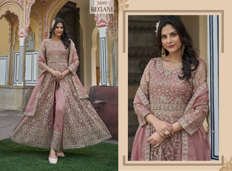 Senhora Begam Butterfly Net Work Fancy Indo Western Collection