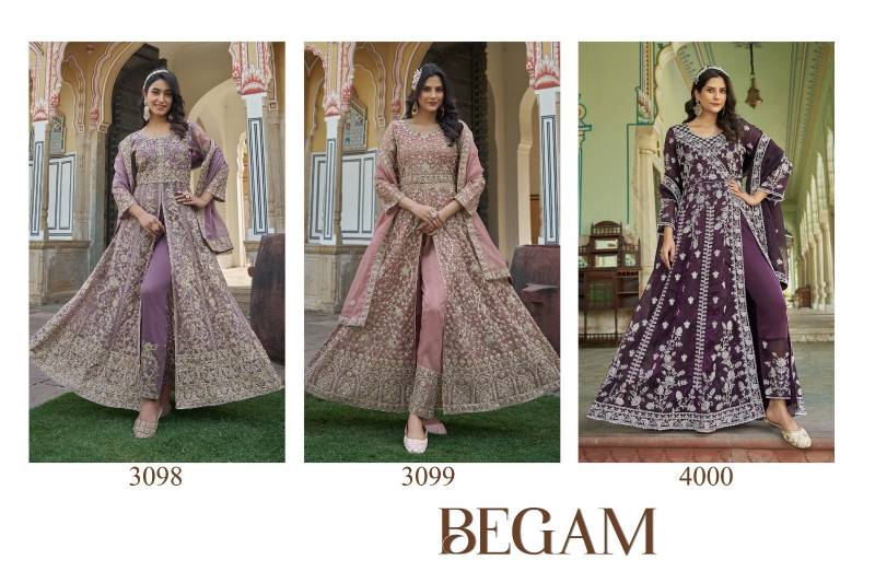 Senhora Begam Butterfly Net Work Fancy Indo Western Collection