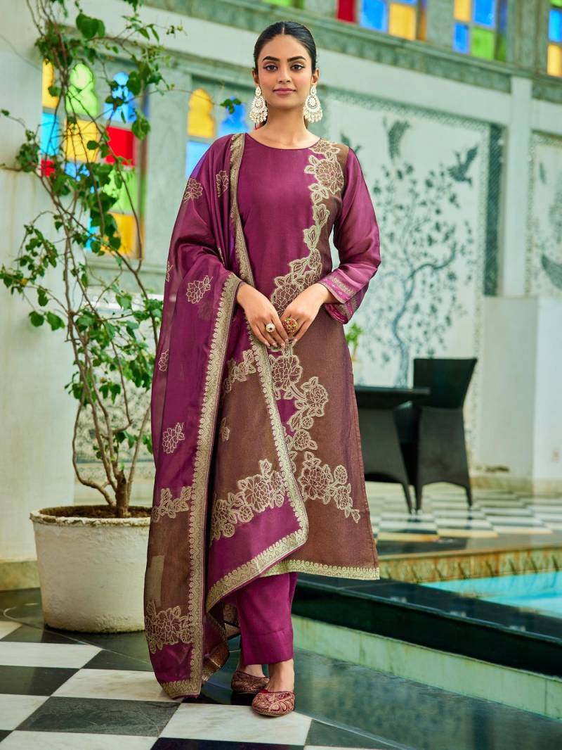 Ibiza Fashion Nista Banglory Silk Jacquard Salwar Suit Collection