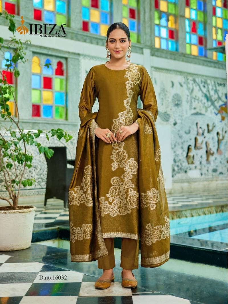 Ibiza Fashion Nista Banglory Silk Jacquard Salwar Suit Collection