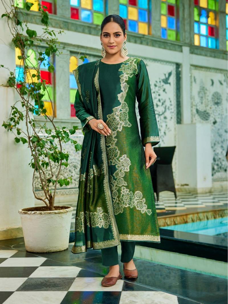 Ibiza Fashion Nista Banglory Silk Jacquard Salwar Suit Collection