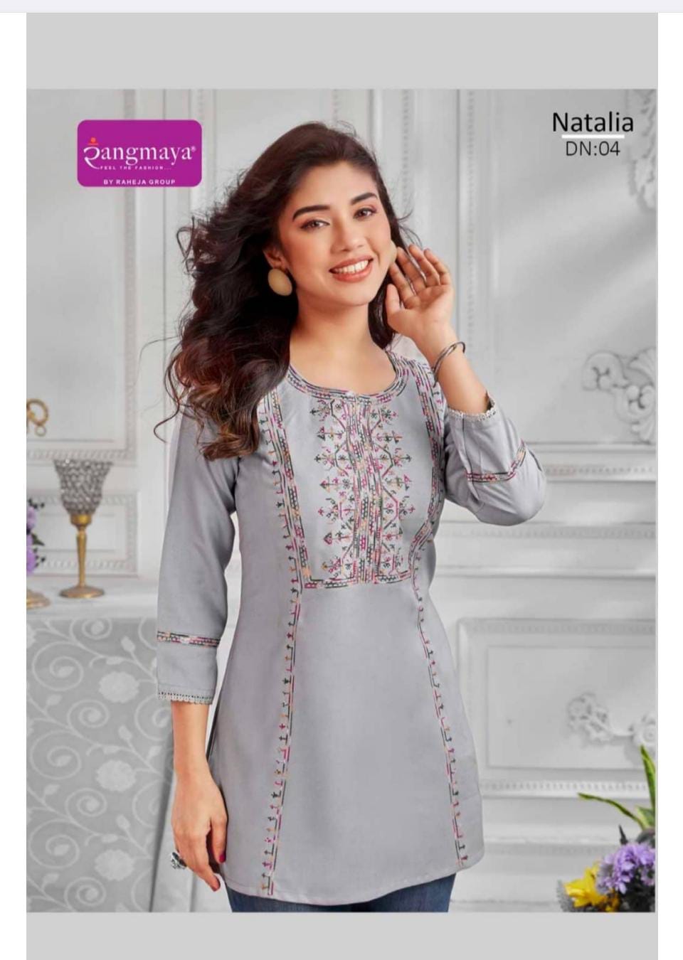 Rangmaya Natalia Rayon Short Tunic Collection