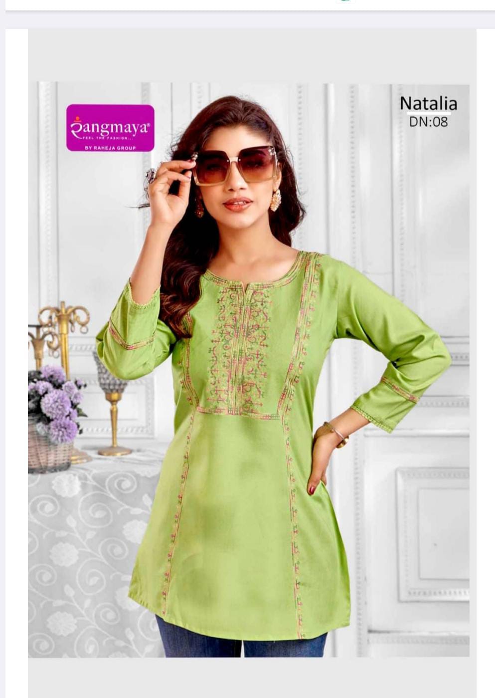 Rangmaya Natalia Rayon Short Tunic Collection