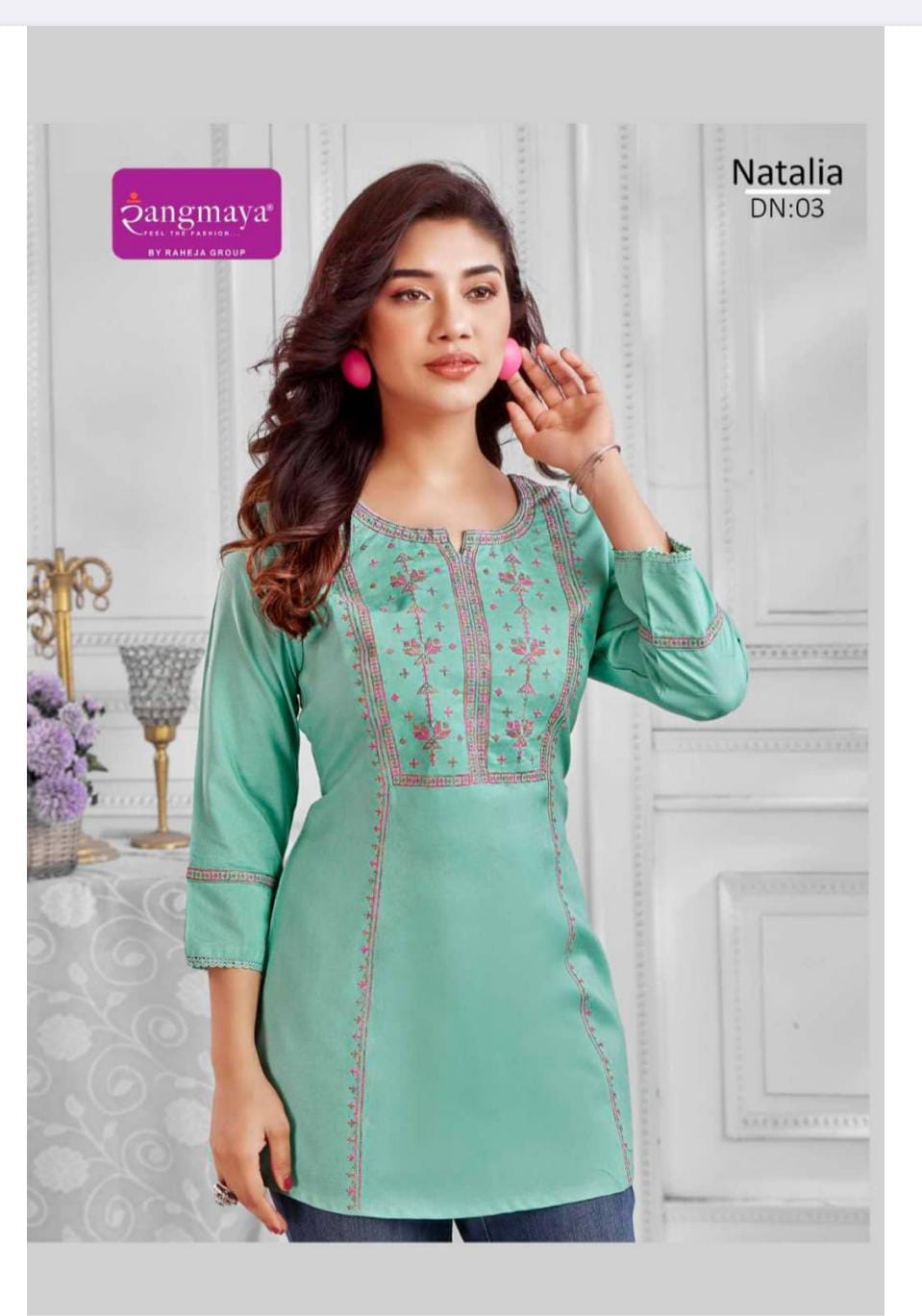 Rangmaya Natalia Rayon Short Tunic Collection