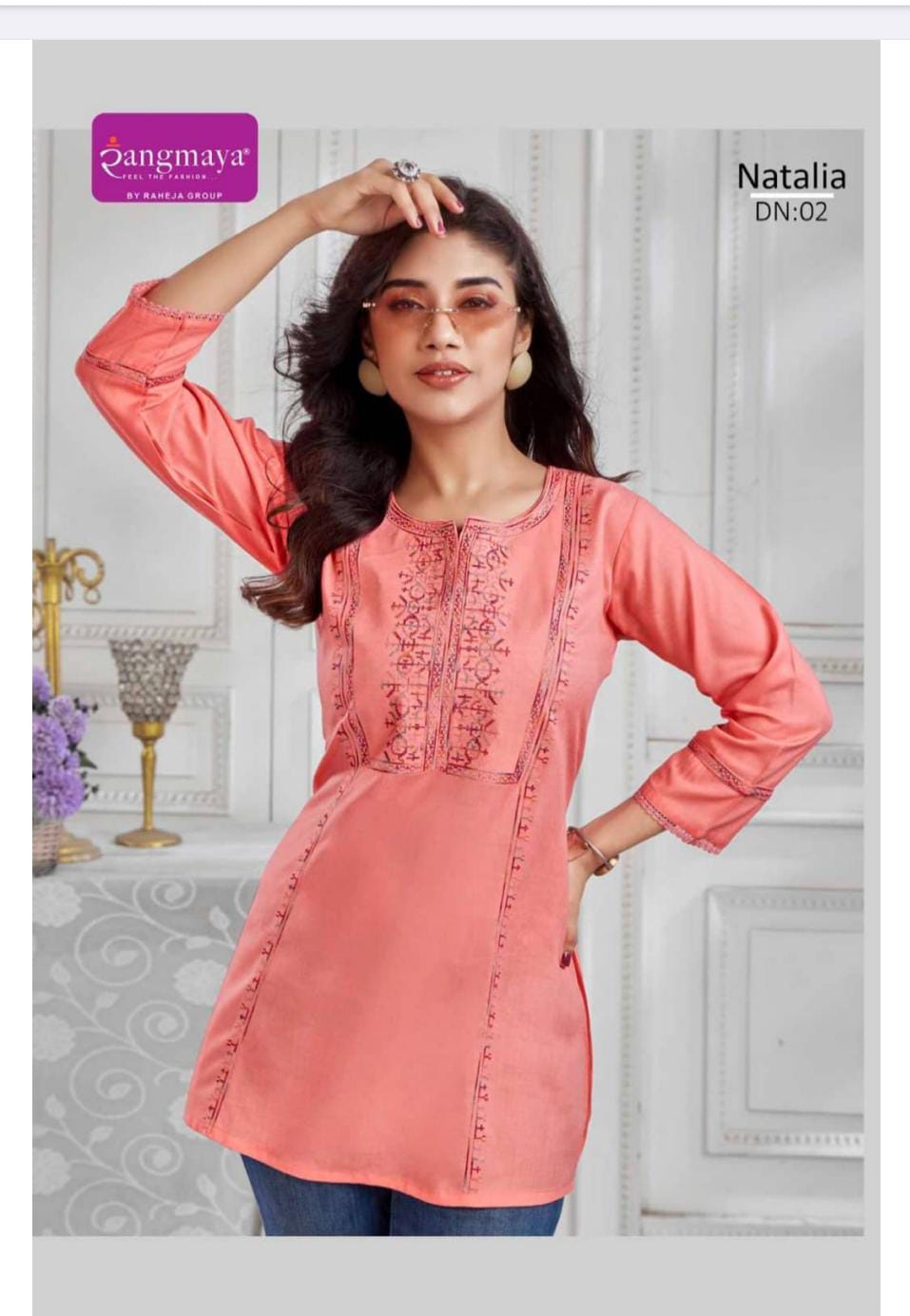 Rangmaya Natalia Rayon Short Tunic Collection