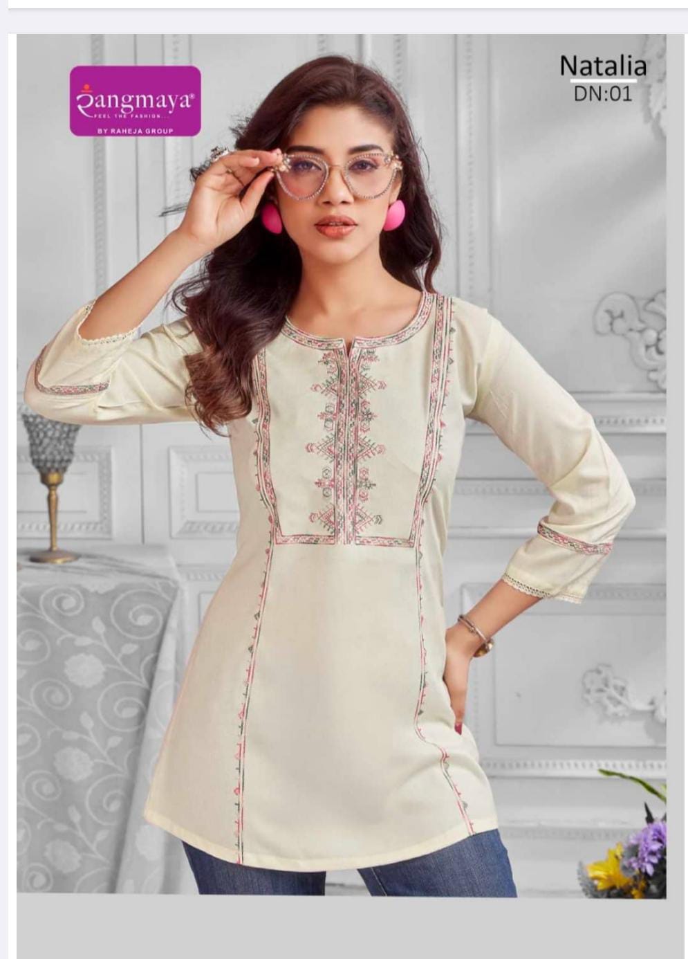 Rangmaya Natalia Rayon Short Tunic Collection