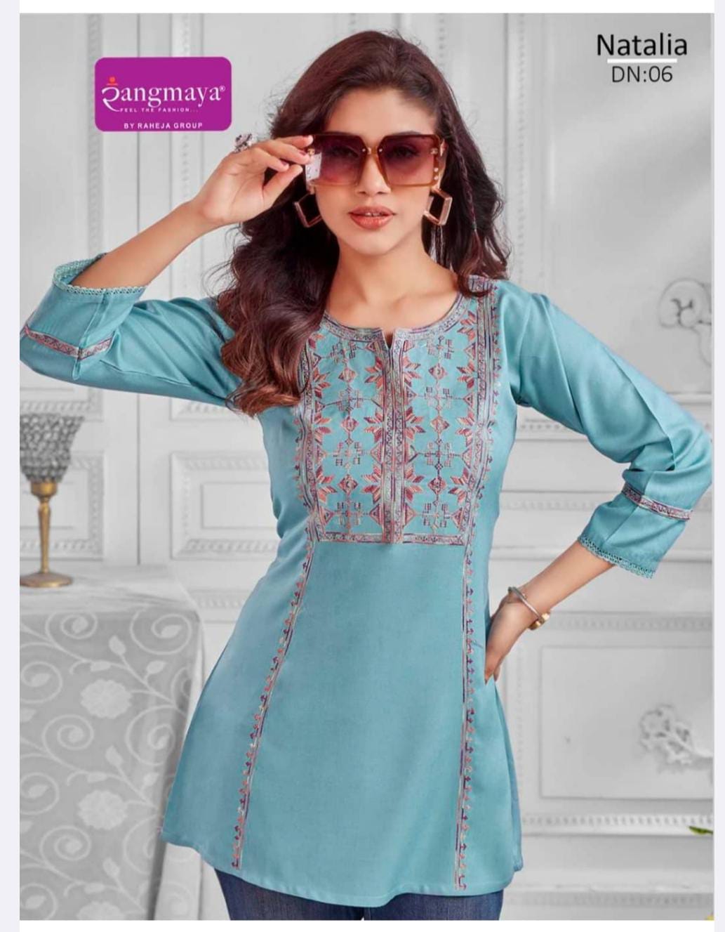 Rangmaya Natalia Rayon Short Tunic Collection