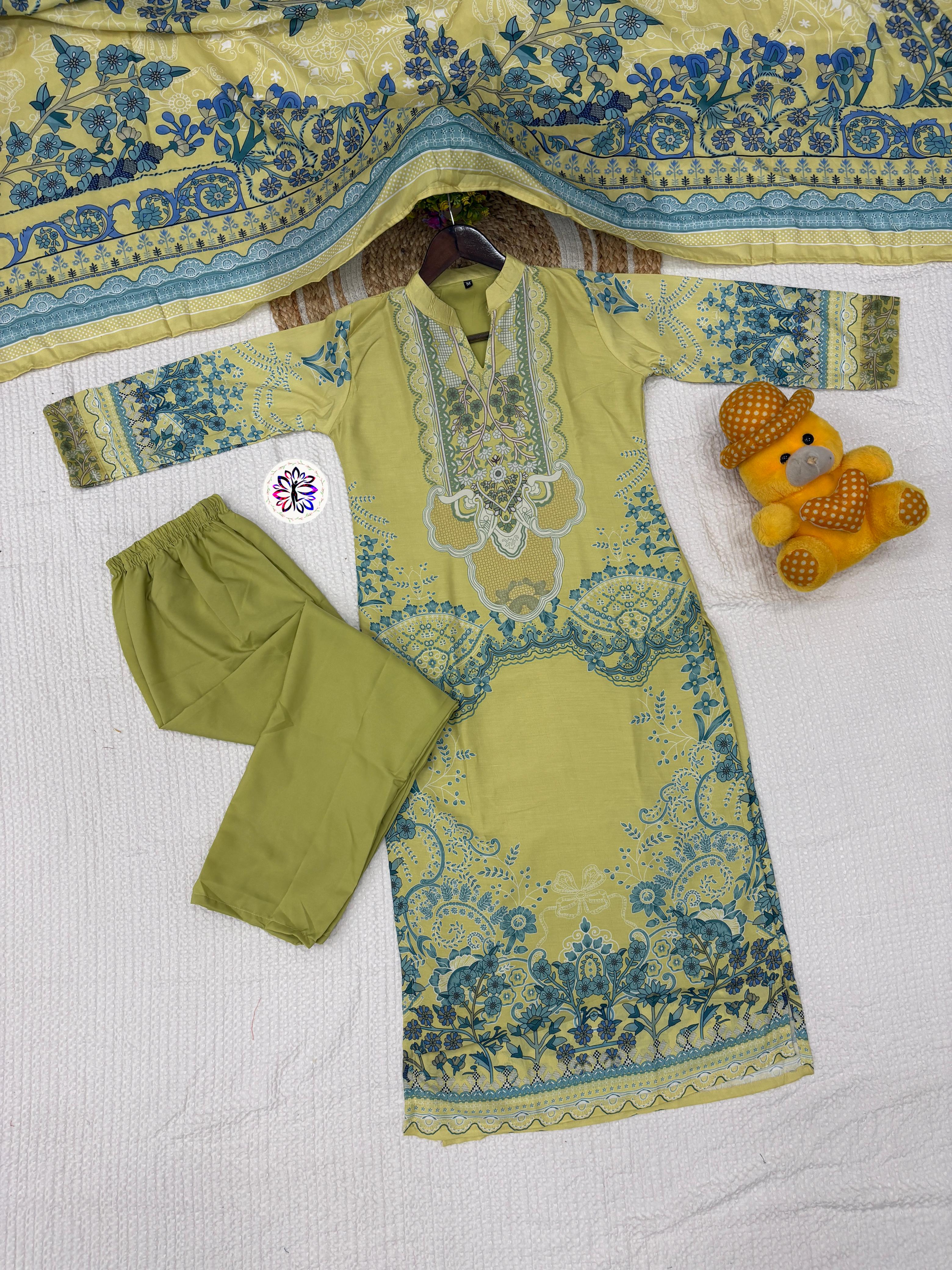 Lekha KL 1002 Muslin Cotton Digital Printed Dress Material