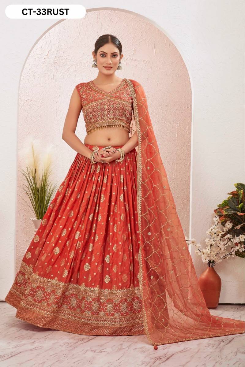 Ctz 33 Series Jacquard Dola Silk Lehenga Choli Collection