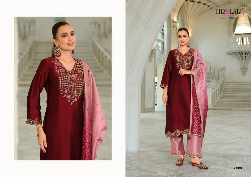 Lily And Lali Monica Silk Embroidered Readymade Collection