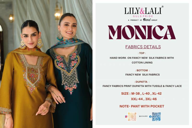 Lily And Lali Monica Silk Embroidered Readymade Collection