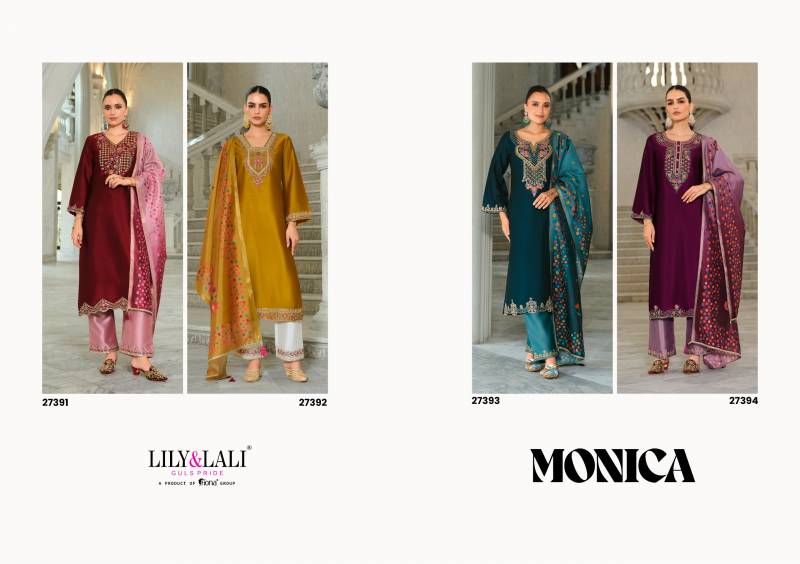 Lily And Lali Monica Silk Embroidered Readymade Collection