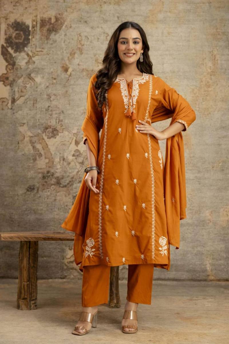 Naisha K 274 Fancy Cotton Embroidered Readymade Collection
