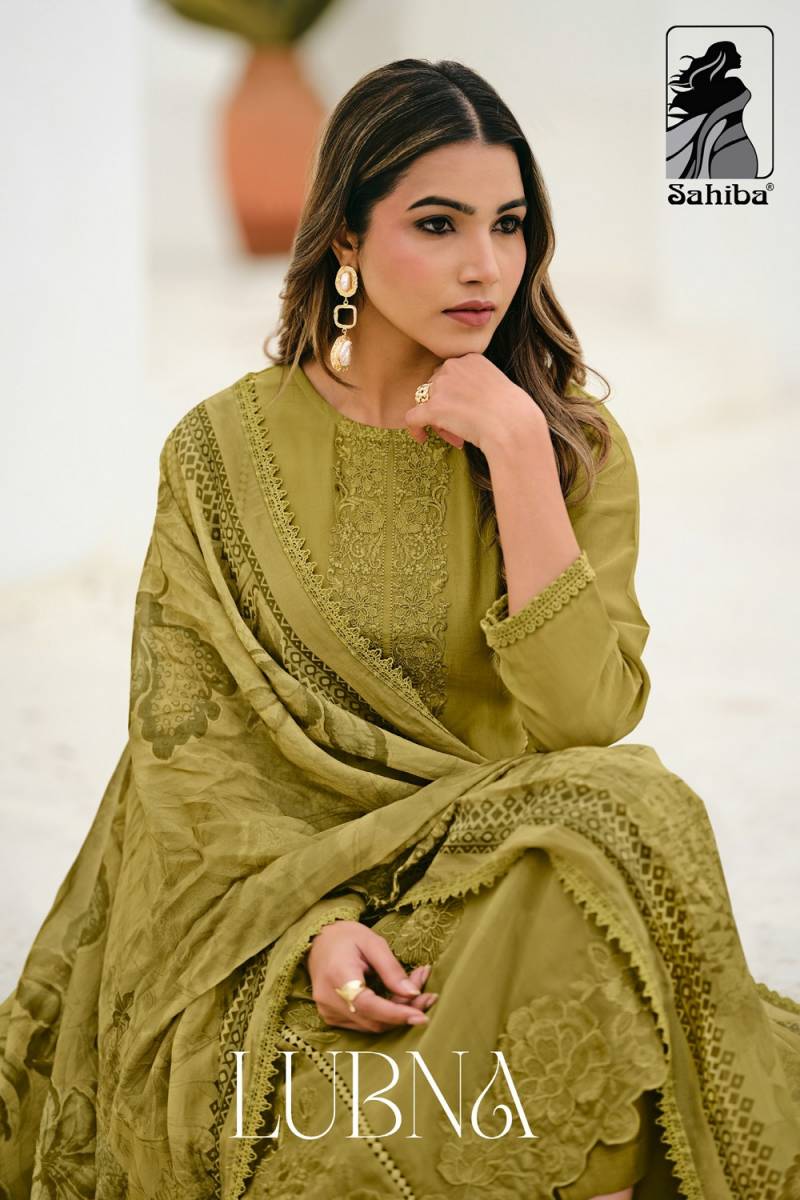 Sahiba Lubna Organza Silk Embroidered Salwar Suit Collection
