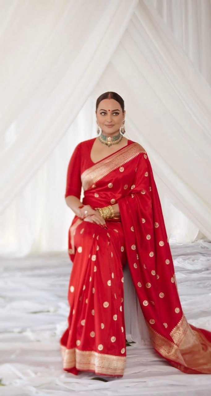 Sf 142 Soft Lichi Silk Jacquard Work Saree