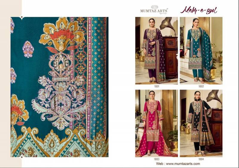 Mumtaz Mehr E Gul Modal Silk Printed Dress Material Collection