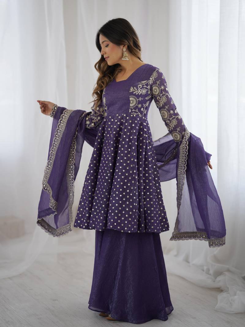 Ruhi Z 3134 Crunchy Silk Embroidered Suits Collection