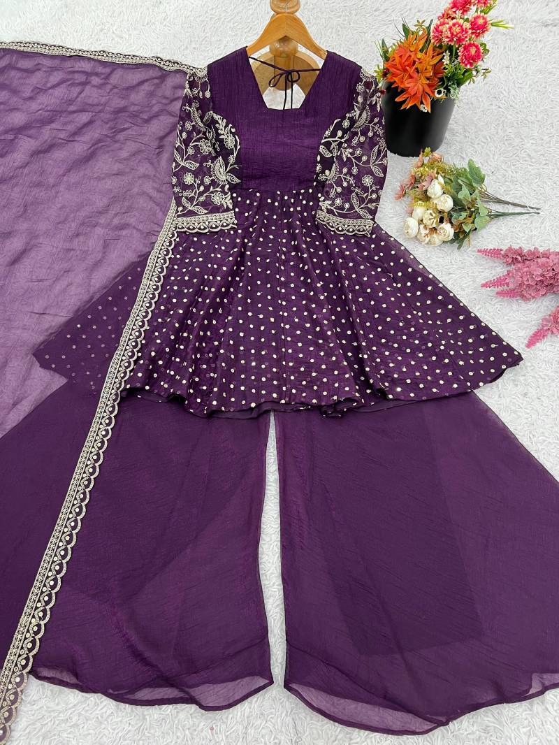 Ruhi Z 3134 Crunchy Silk Embroidered Suits Collection